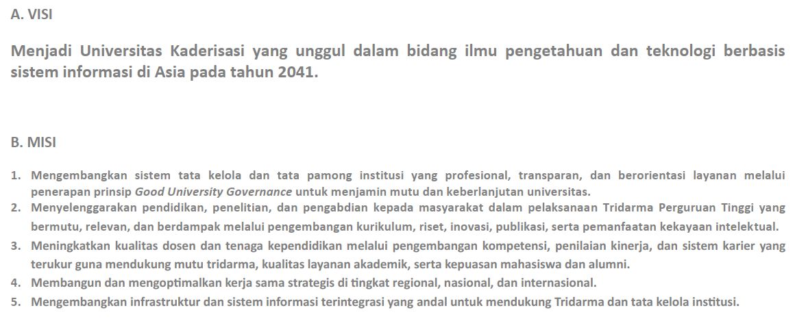 Visi & Misi UKB 2026